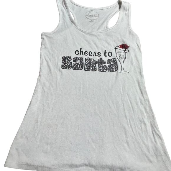 INC International Concepts Cheers to Santa Tank top - Picture 1 of 3